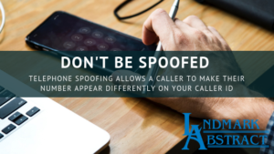 dangers to telephone spoofing