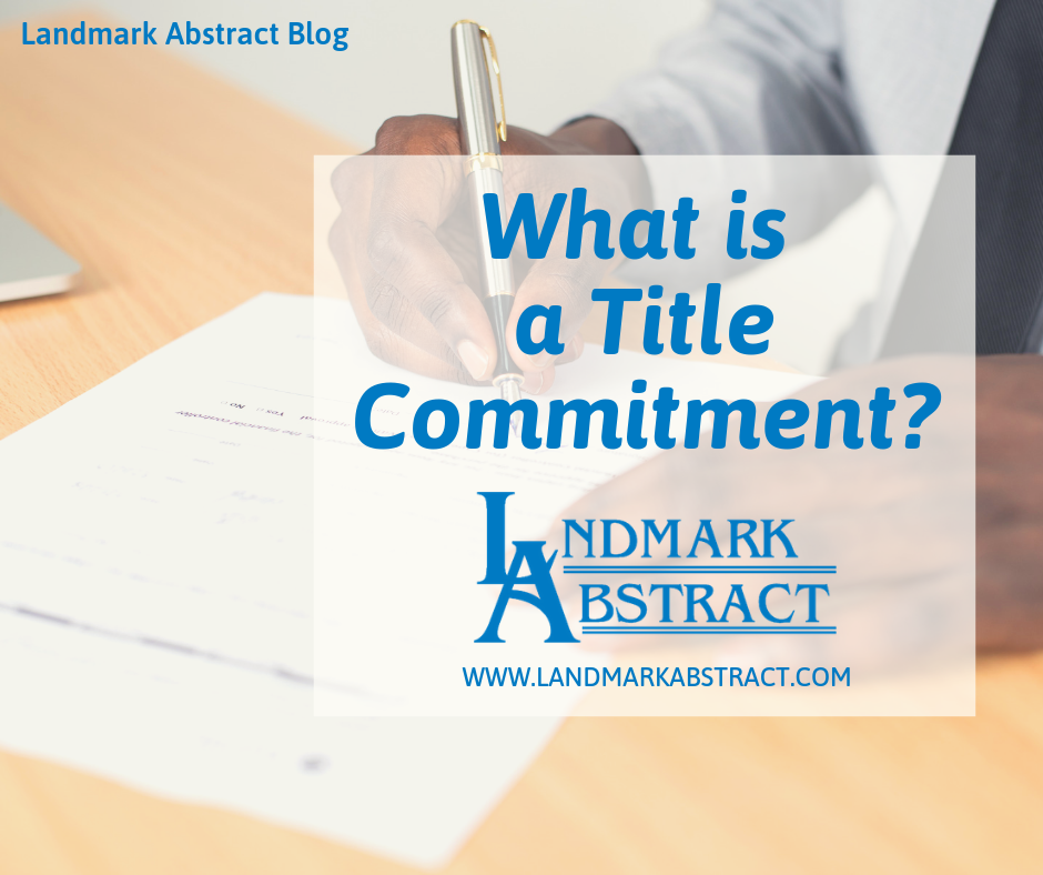 What is a title commitment